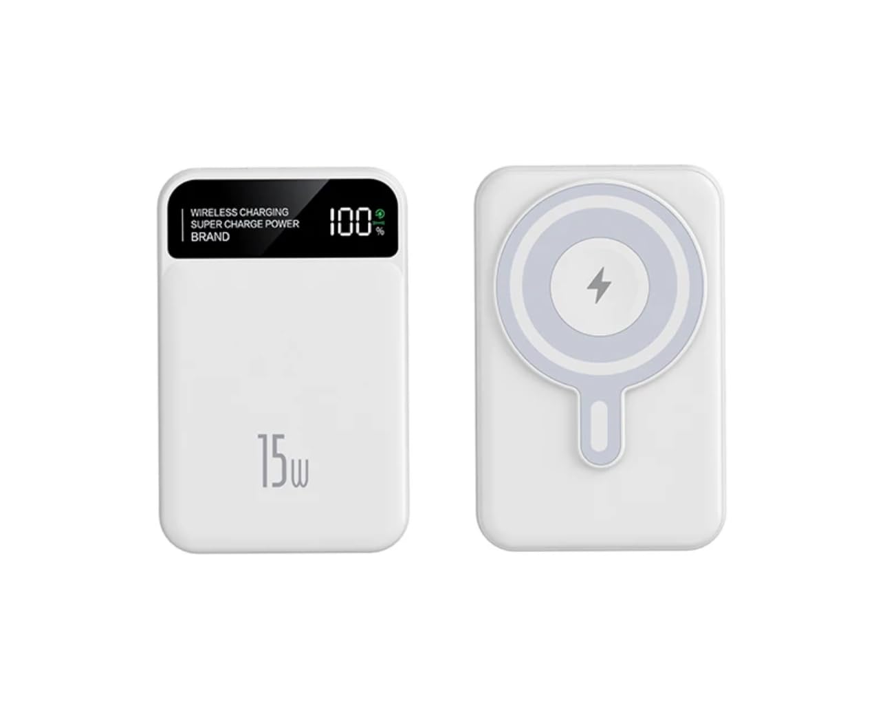 Magnetic Power Bank 10000mAh,3-in-1 Wireless Portable Charger,22.5W PD Fast Charging with LCD Display Compatible with All iPhone 15/14/13/12/iWatch/Airpods/Galaxy Phones Series