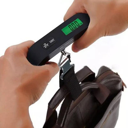 High-Precision Luggage Scale - Samadex Portable Digital Suitcase Weigher with Tare Function, Travel Weight Scale for Baggage Up to 110 lbs/50 kg, Ideal for Travel and Shipping