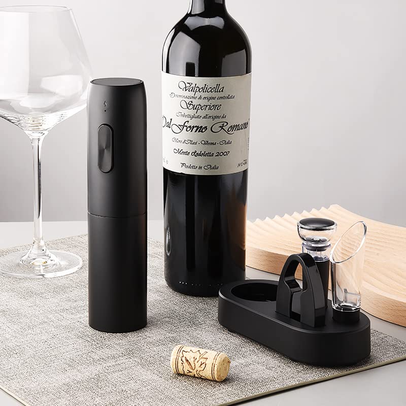 Electric Wine Opener Set - Rechargeable, Cordless Wine Bottle Opener with Foil Cutter - Upgraded Wine Accessories, Sacacorchos de Vinos Electrico - Perfect Wine Set Gift