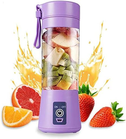 Portable Hand Held Blender for Shakes and Smoothies, Personal Blender for Protein with USB Rechargeable, 6-Point Stainless Steel Blades, 13oz Travel Cup for Gym, Car, Office, On the Go Blender
